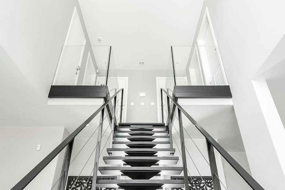 Modenr staircase in house